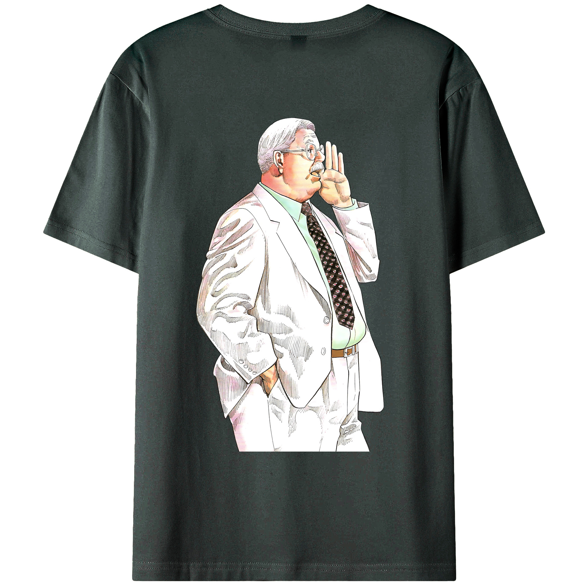 （画像用） SLAM DUNK／スラムダンク 綿100％ メンズ半袖Tシャツ（バックプリント） 通気性